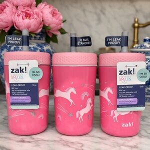 Zak! Kids Pink Unicorn Leak-Proof Tumbler